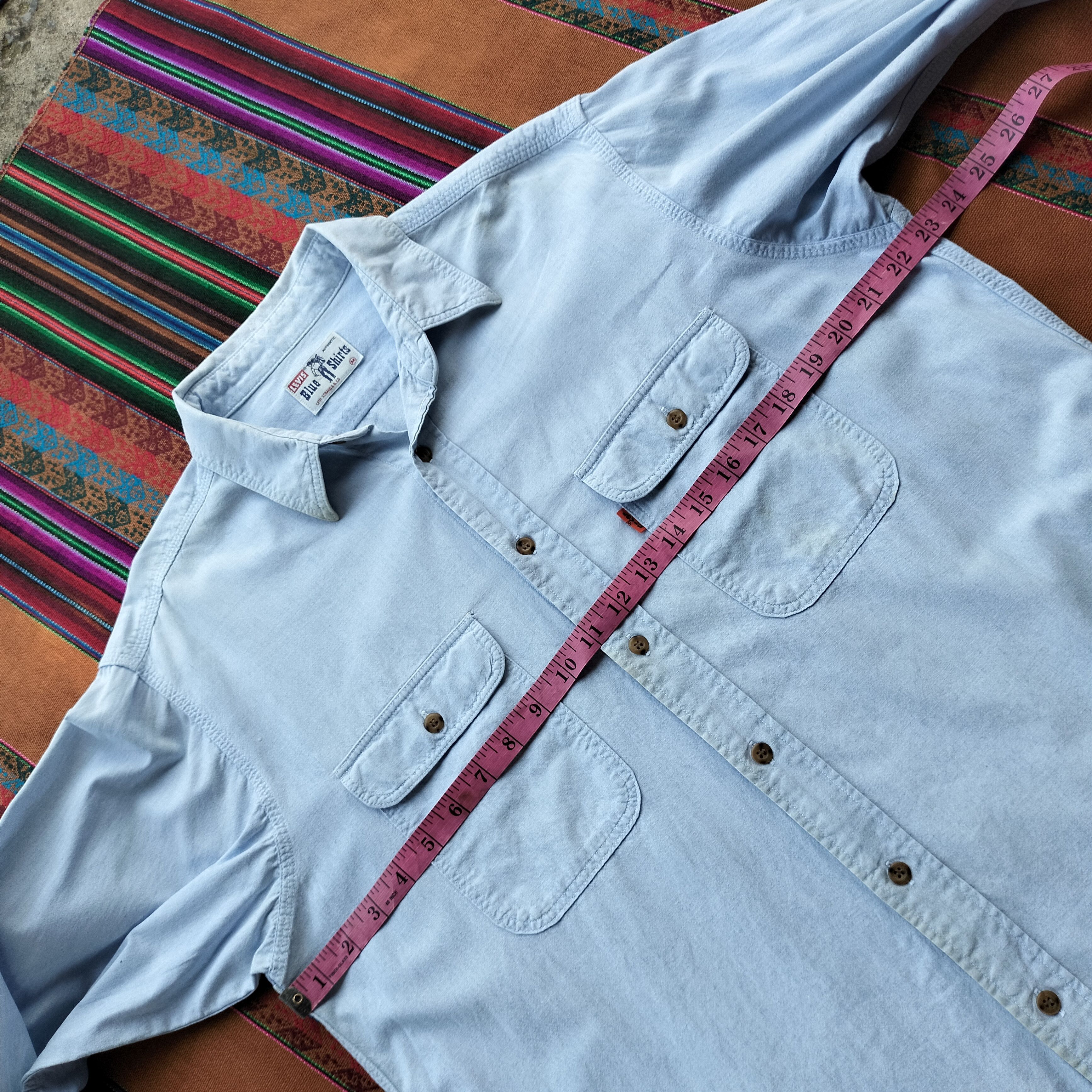Levi's Levis vintage Clothing orange tab blue shirt Size US M / EU 48-50 / 2 - 10 Thumbnail