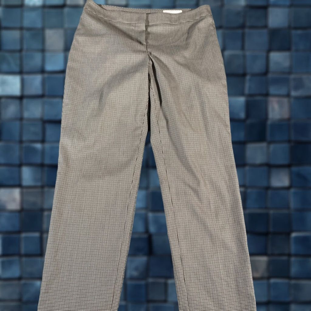 Vintage VINTAGE Boss Pants Womens 4 Brown Houndstooth Slim Fit Dress Trouser Office Germany Size 26" / US 2 / IT 38 - 1 Thumbnail