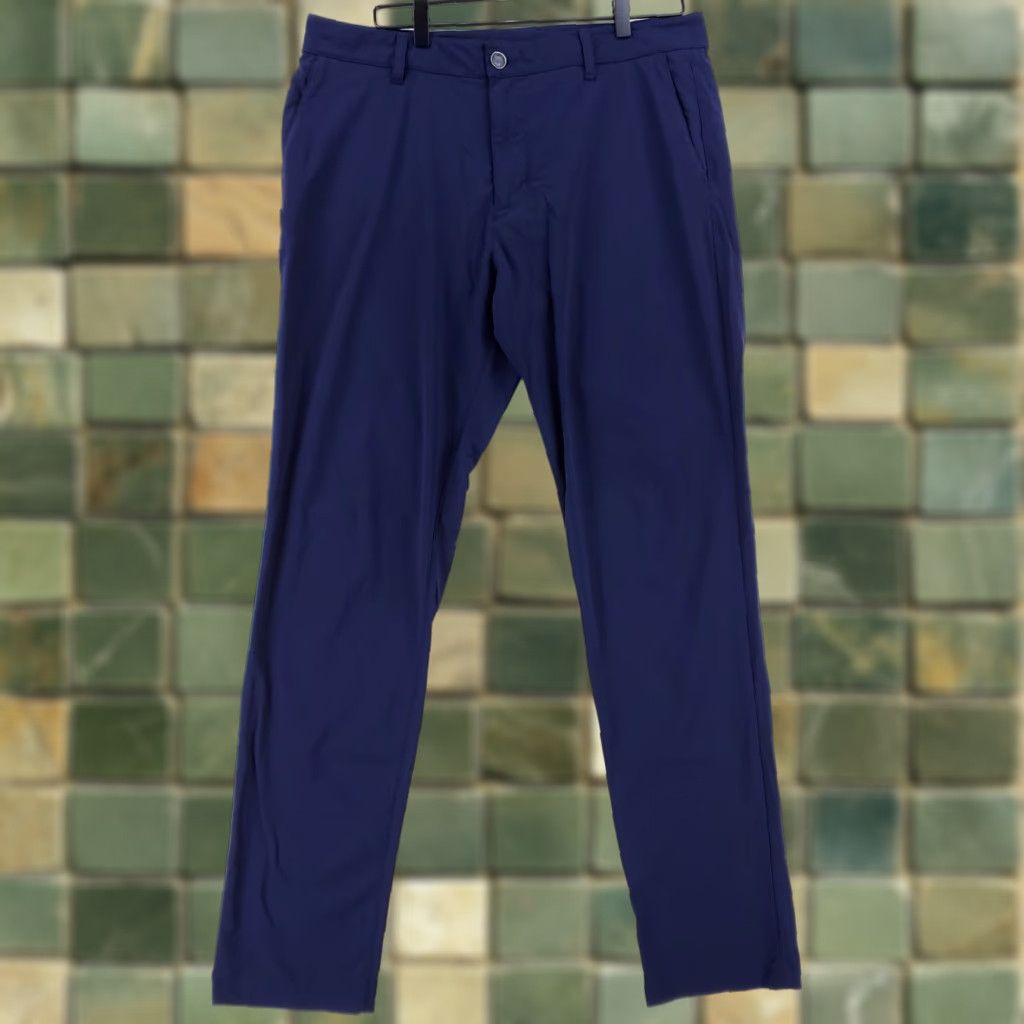 Rhone Rhone Commuter Pants Performance Blue Mens 34x32.5 Chino Pants Mens Blue 34 32.5 Size US 34 / EU 50 - 1 Thumbnail