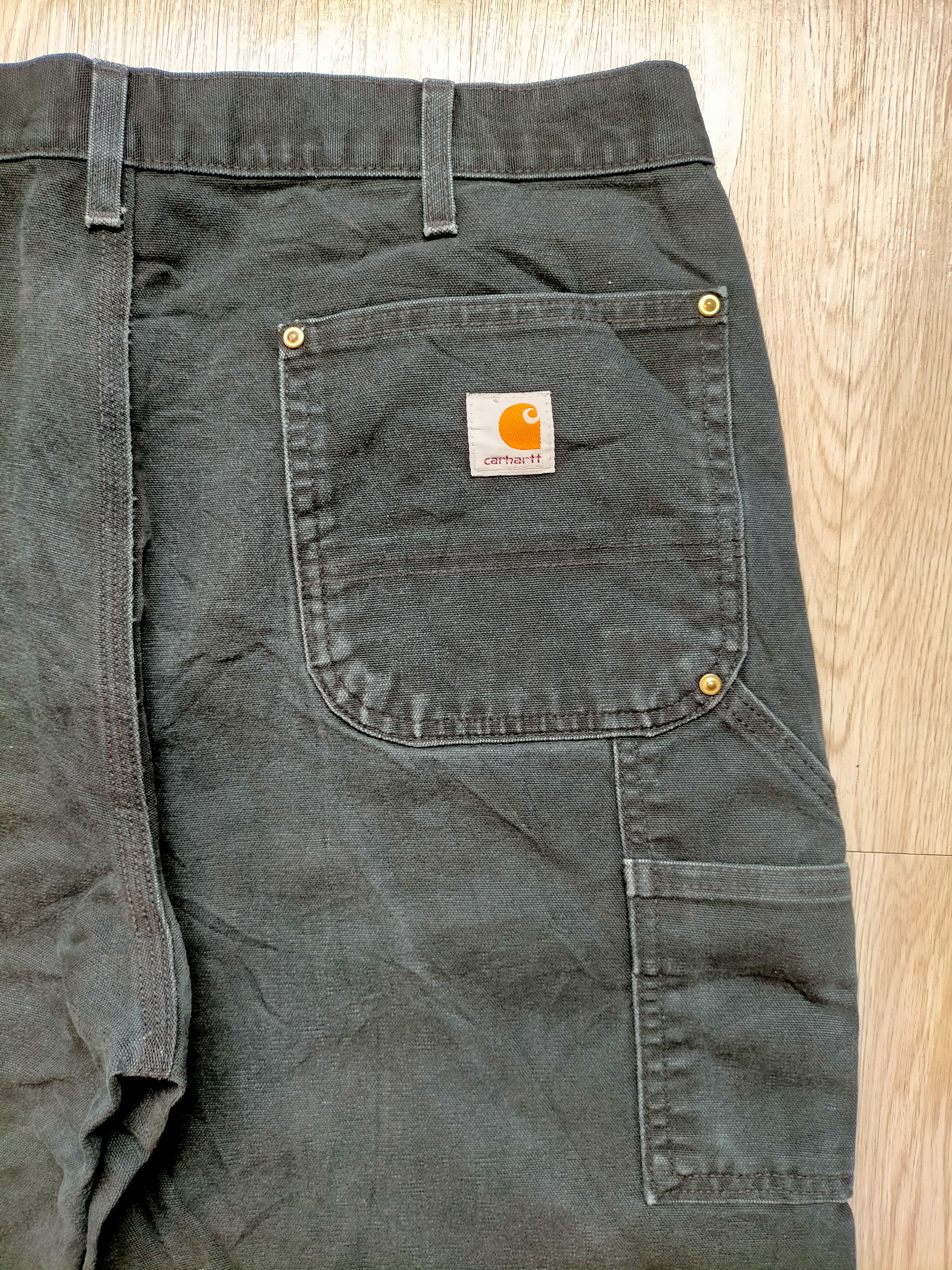 Carhartt Vintage Carhartt Double Knee Black Denim Size US 35 - 13 Thumbnail