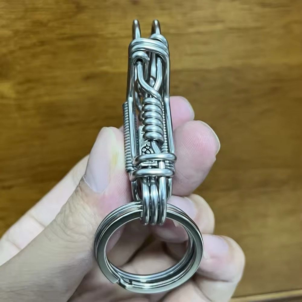 Vintage Handmade Skull Head Mechanical key decoration Size ONE SIZE - 4 Thumbnail
