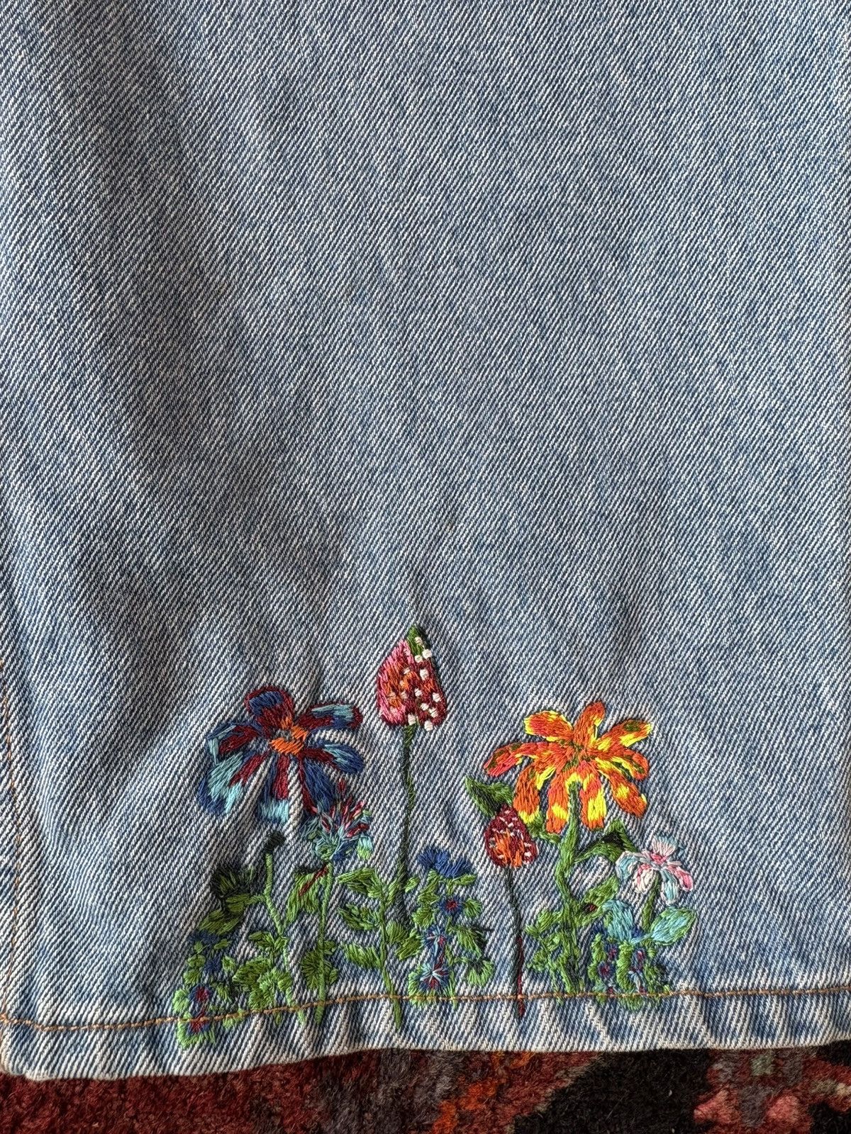 Louis Vuitton Louis Vuitton Floral Denim Size US 34 / EU 50 - 5 Thumbnail