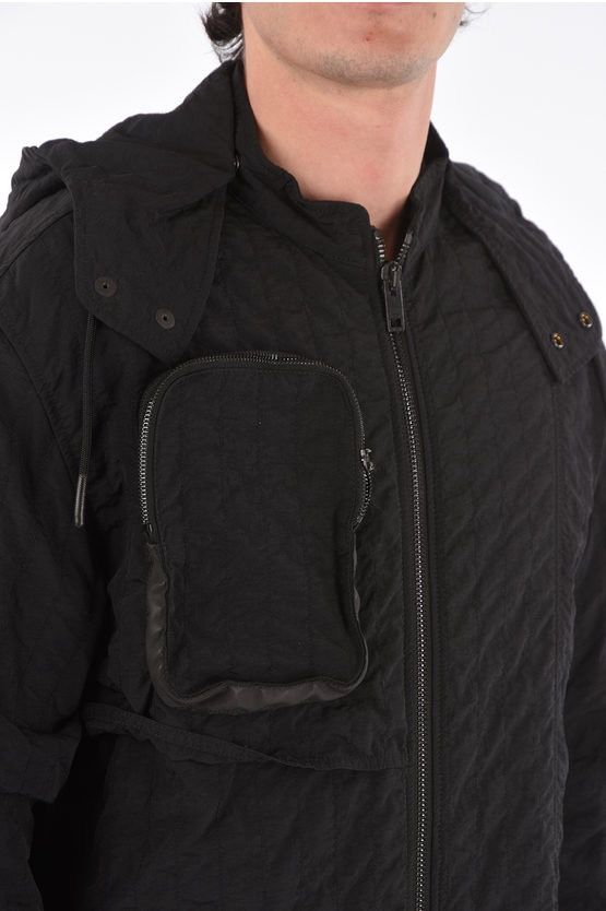 A-COLD-WALL* × Diesel NEW Archive RARE Diesel X ACW Black Quilted Hooded Jacket L Size US L / EU 52-54 / 3 - 13 Thumbnail