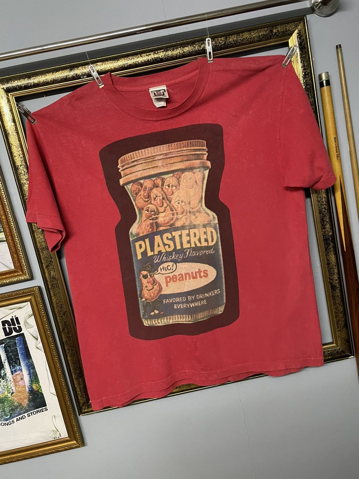 Vintage Vintage Japan Houston Plastered Peanuts Art Humor Tshirt Size US M / EU 48-50 / 2 - 2 Thumbnail