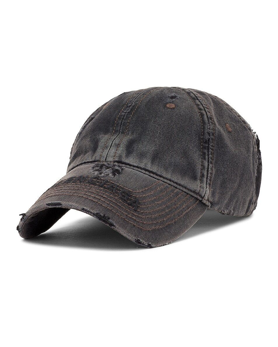 Pre-owned Balenciaga O1mt1gz1024 Size: S / Denim Cap In Charcoal