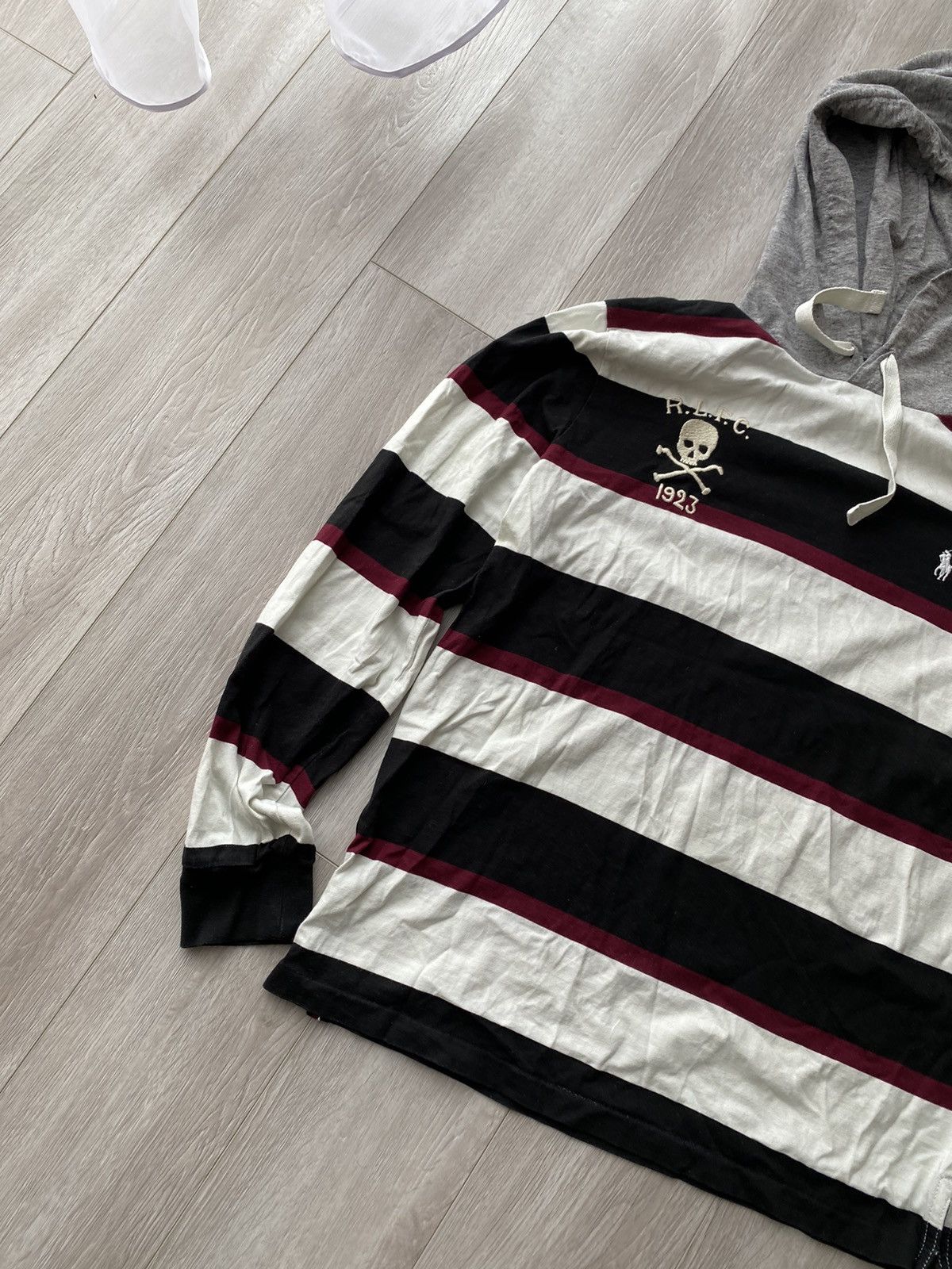Polo Ralph Lauren × Vintage Vintage Y2K Polo Ralph Lauren RLFC Skull Cross Hoodie Style Size US M / EU 48-50 / 2 - 2 Thumbnail