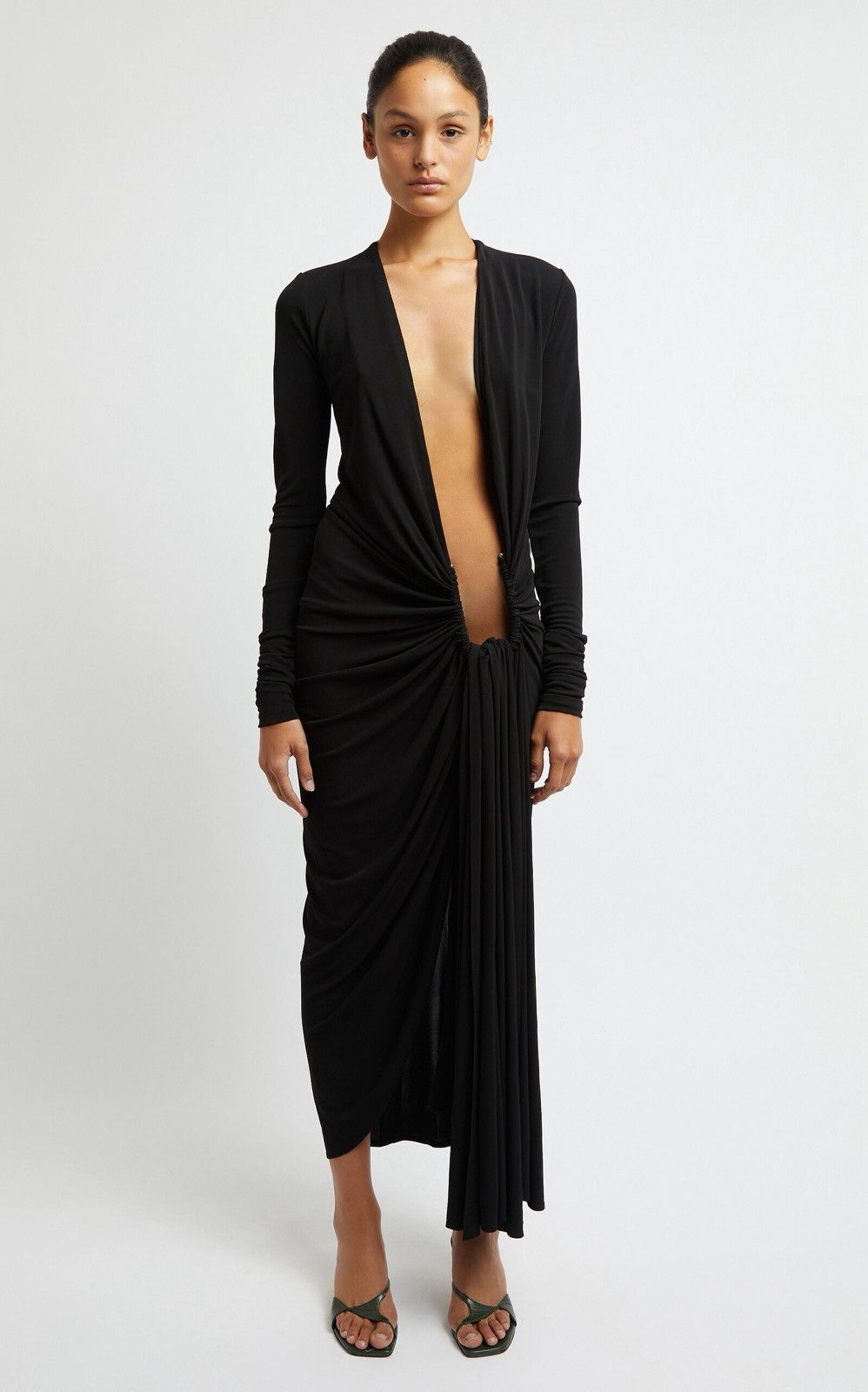 Christopher Esber Christopher Esber Arced Palm Drape Dress Size M / US 6-8 / IT 42-44 - 1 Thumbnail