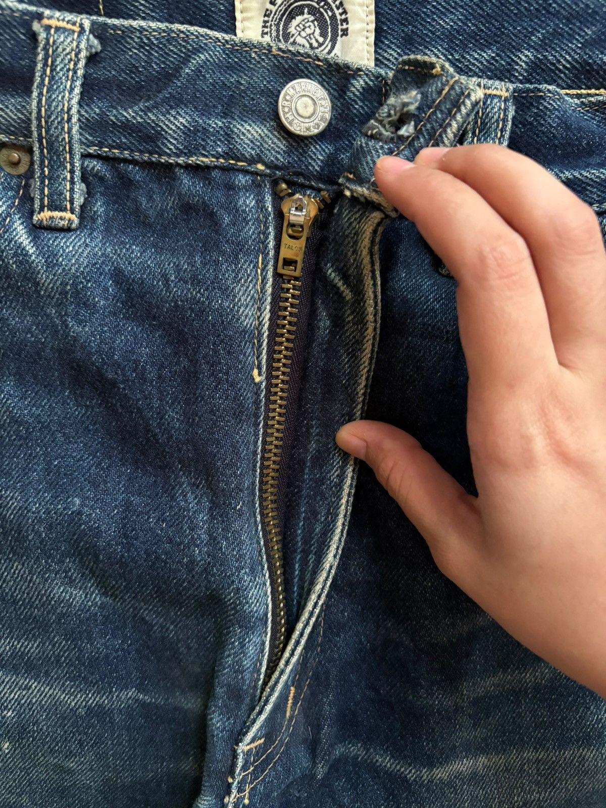 HOLLYWOOD RANCH MARKET × Japanese Brand Vintage Japanese HR Market Talon Mud Wash Baggy Jeans Size US 29 - 3 Thumbnail