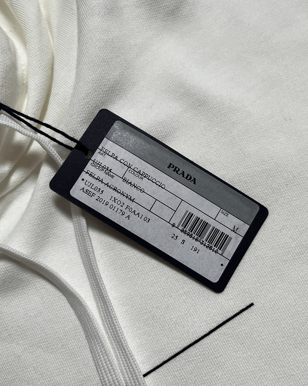 Prada Prada Raf Miuccia white hoodie M Size US M / EU 48-50 / 2 - 6 Thumbnail