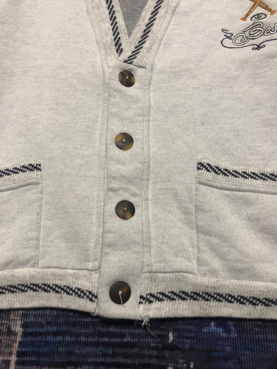 Pronto Uomo Vintage Pronto Moda Grey Cardigan Size XL / US 12-14 / IT 48-50 - 5 Thumbnail