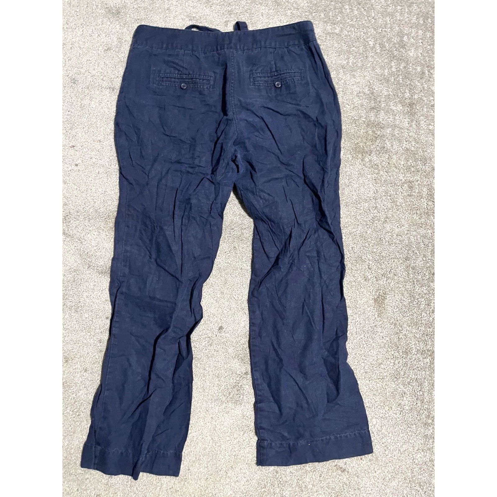 J.Crew J. Crew City Fit Pants Straight Leg Womens Linen Cotton Capsule Career 6 Blue City Dress Pants Regular Womens Modern Workwear 6 Blue Size 28" / US 6 / IT 42 - 3 Thumbnail