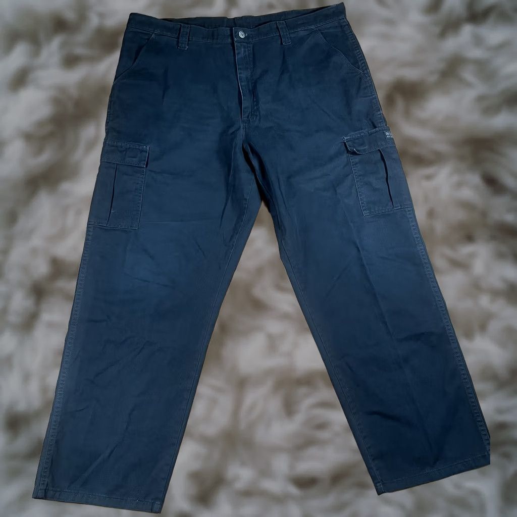 Wrangler Wrangler Pants Mens 40 Black Khaki Flap Pockets Casual Utility Cargo Size 40Wx32L Size US 40 / EU 56 - 1 Thumbnail