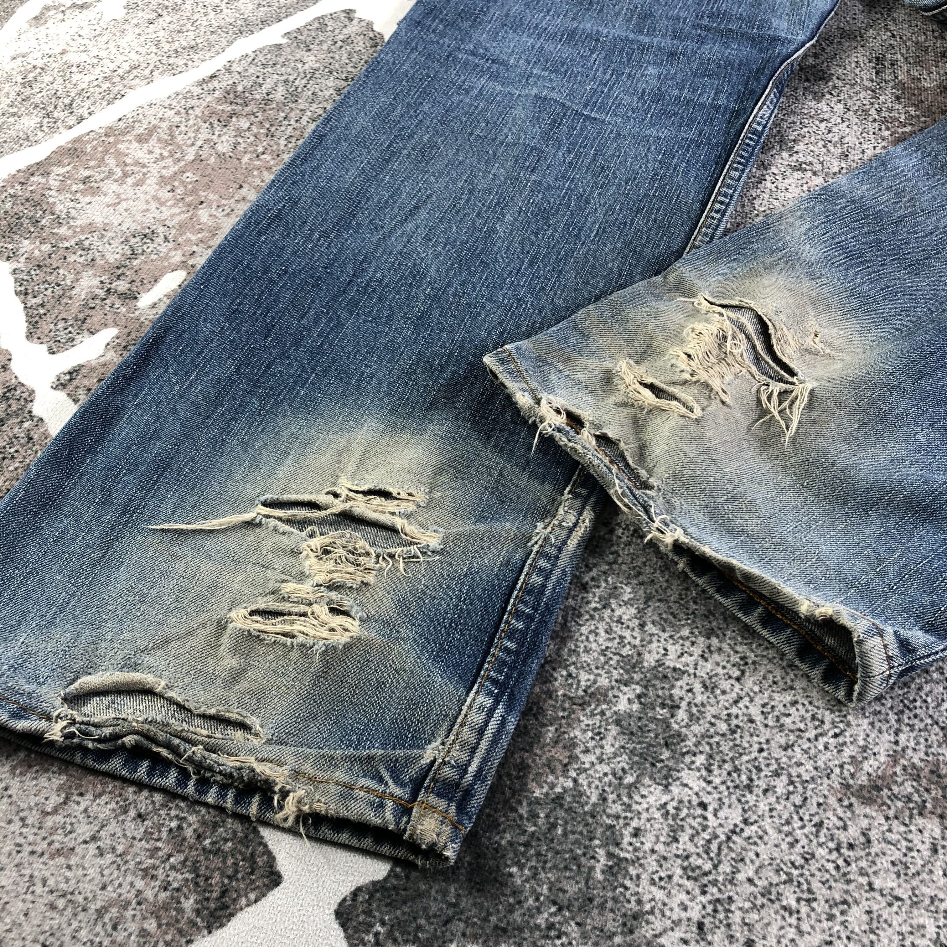 Levi's Distress Vintage Levis 503 Jeans Rusty Denim KJ2245 Size US 34 / EU 50 - 6 Thumbnail