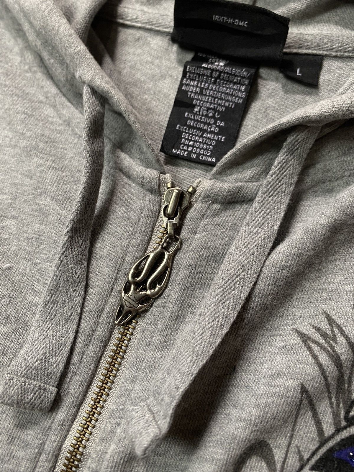 Harley Davidson × If Six Was Nine Y2K Harley Davidson Tribal Zip Hoodie Size L / US 10 / IT 46 - 7 Thumbnail