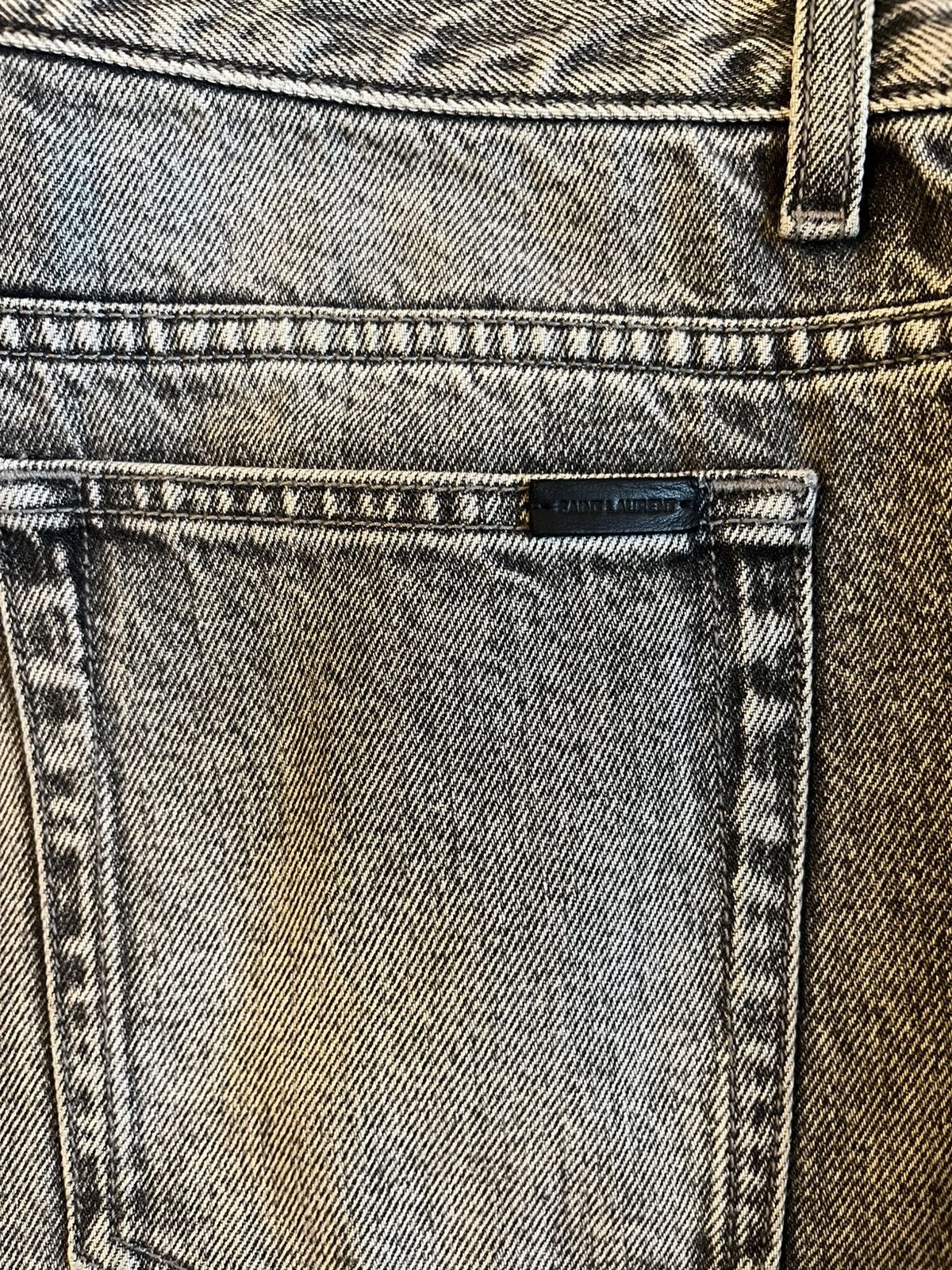 Saint Laurent Paris Saint Laurent Paris, Carrot Denim Pants in gray, D-26 34 Size US 34 / EU 50 - 3 Thumbnail