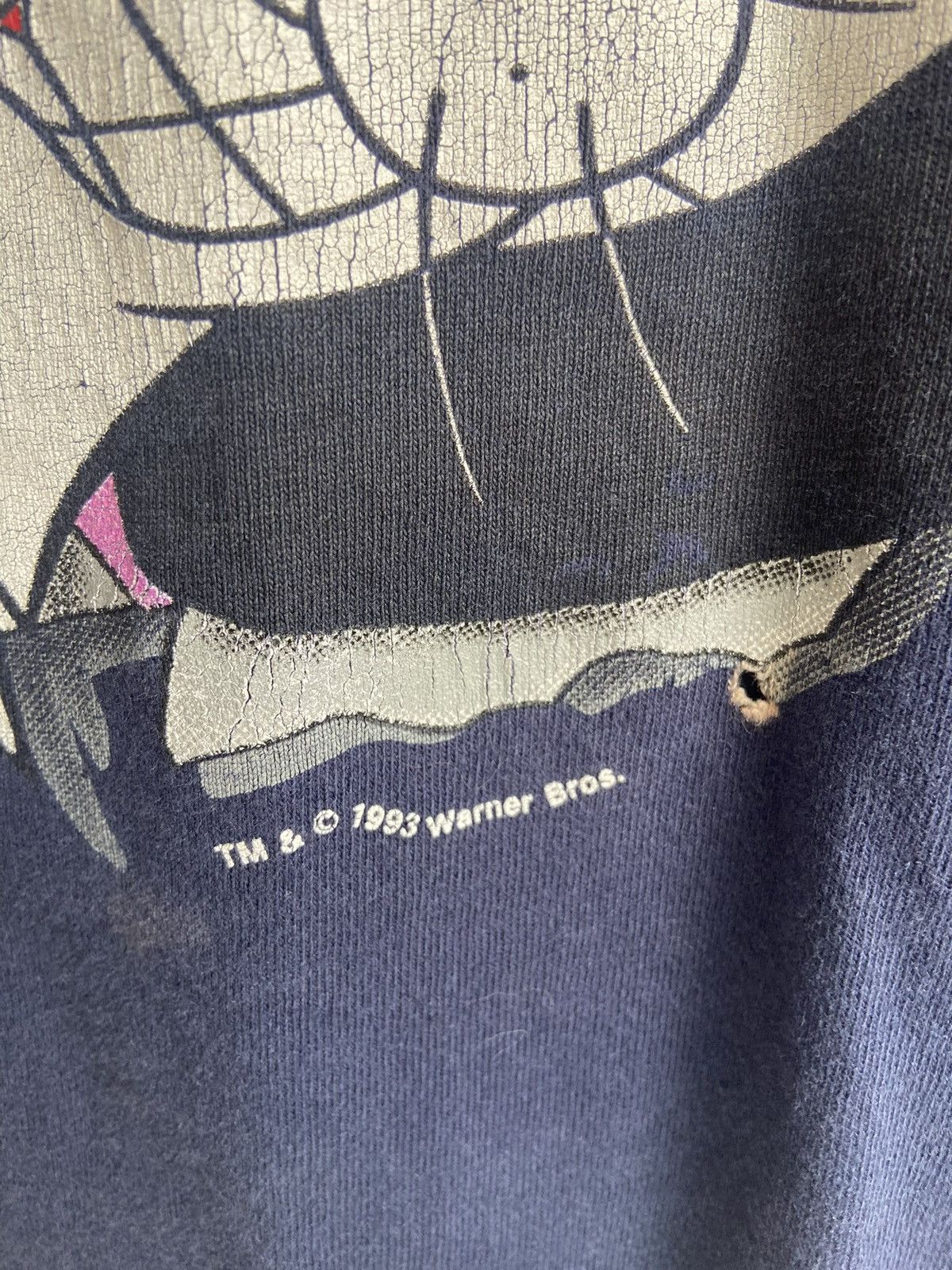 Vintage × Warner Bros Vintage 1993 Looney Tunes Tweety and Sylvester Tshirt Size US XL / EU 56 / 4 - 3 Thumbnail