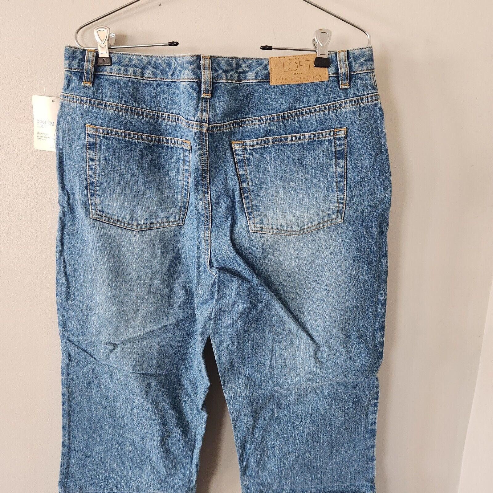 Ann Taylor Ann Taylor Blue Stretch Crop Jeans Size 12 New NWT Size 34" / US 12 / IT 48 - 9 Thumbnail
