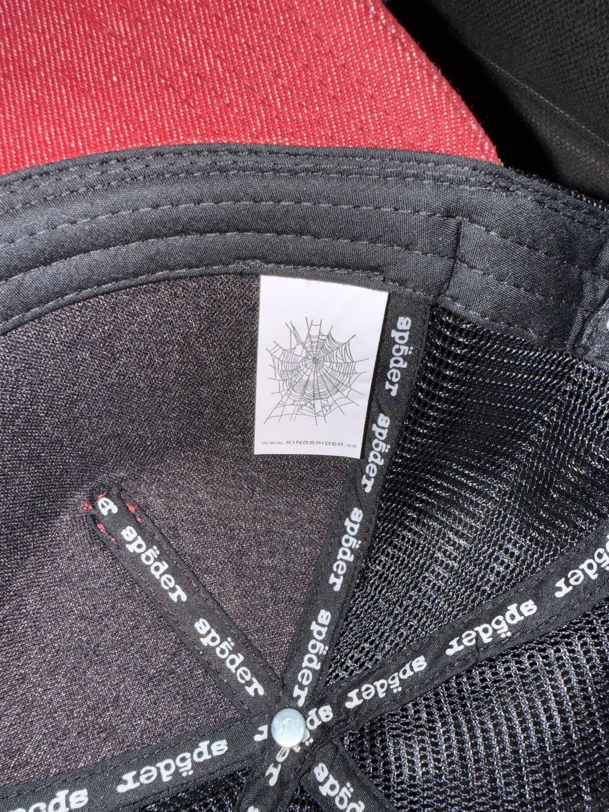 Sp5der Sp5der Worldwide Denim OG Web V2 Trucker Hat Size ONE SIZE - 2 Thumbnail