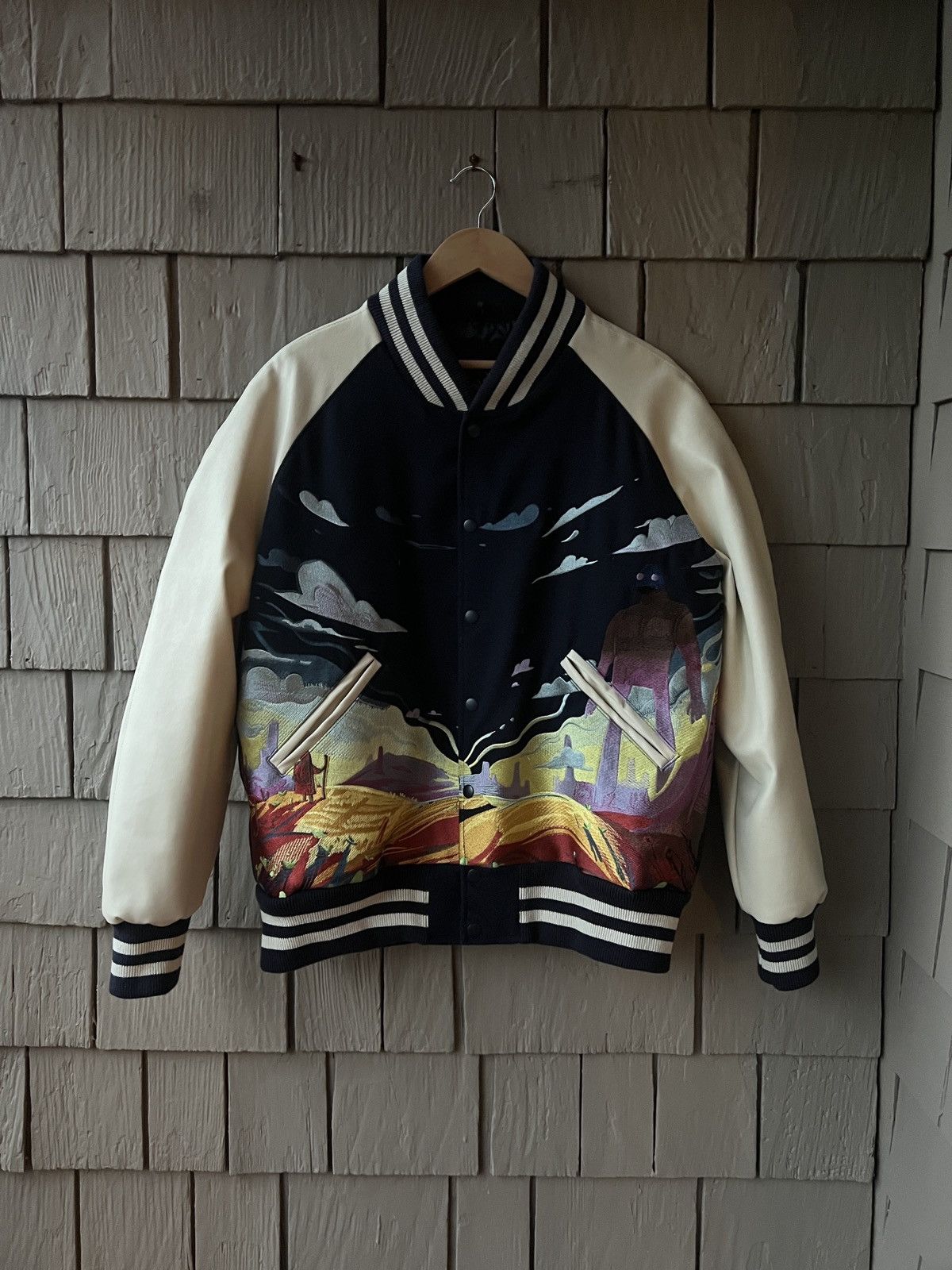Derschutze Derschutze "giants" College Jacket (L) Size US L / EU 52-54 / 3 - 1 Thumbnail
