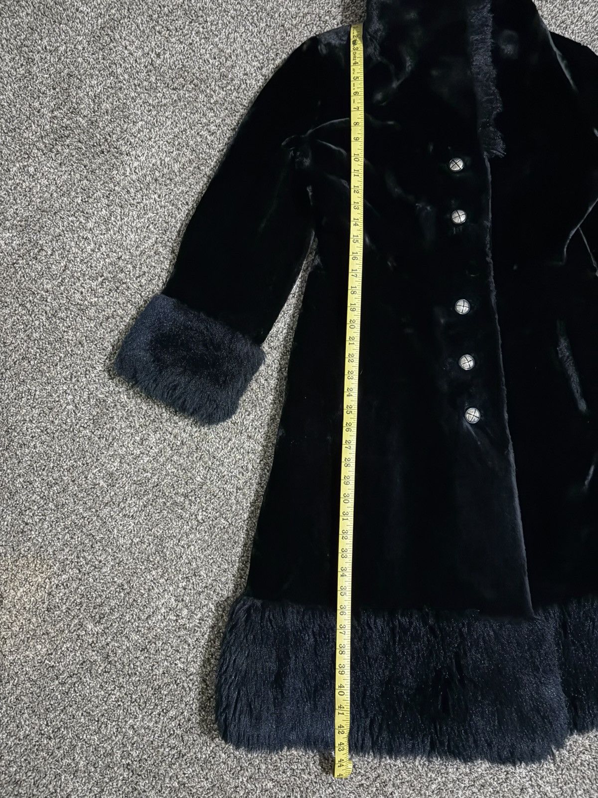 Vintage Vintage Borgazia Styled By Fairmoor Black Faux Fur Jacket Size S / US 4 / IT 40 - 6 Thumbnail