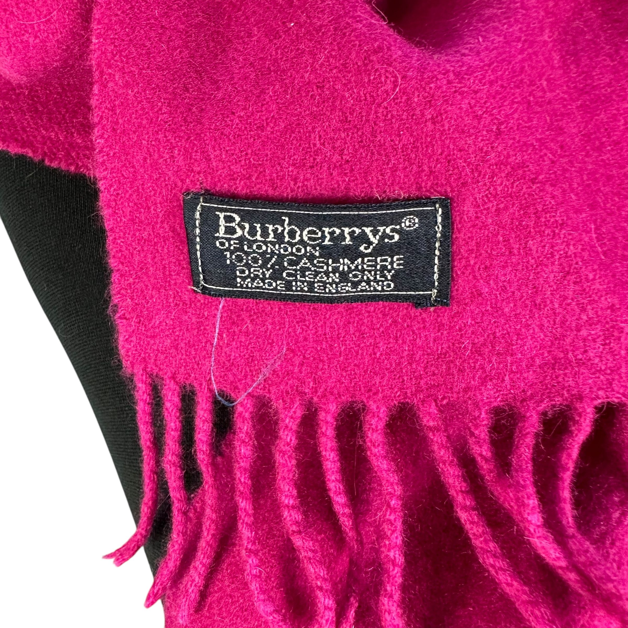 Burberry Vintage 90’s BURBERRYS Cashmere Muffler Neckwear #A65-1550 Size ONE SIZE - 6 Thumbnail