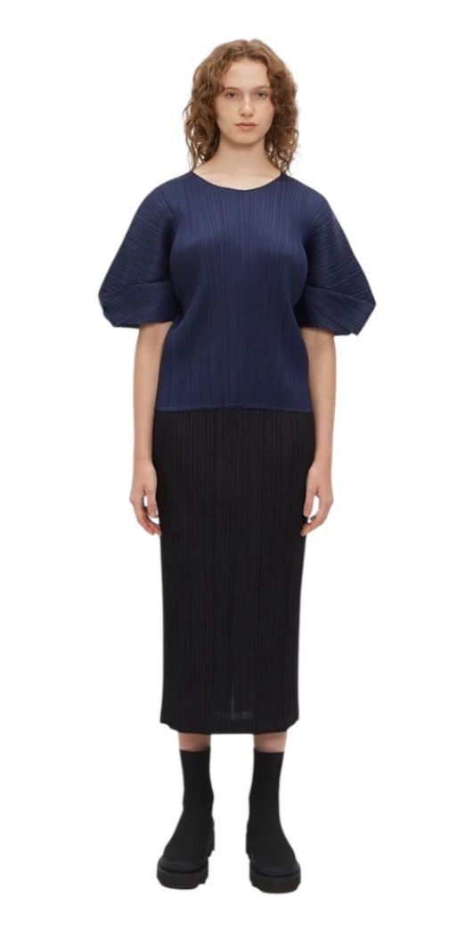Issey Miyake Issey Miyake Pleated Outline Midi Skirt ( Size L ) Size 30" / US 8 / IT 44 - 2 Thumbnail