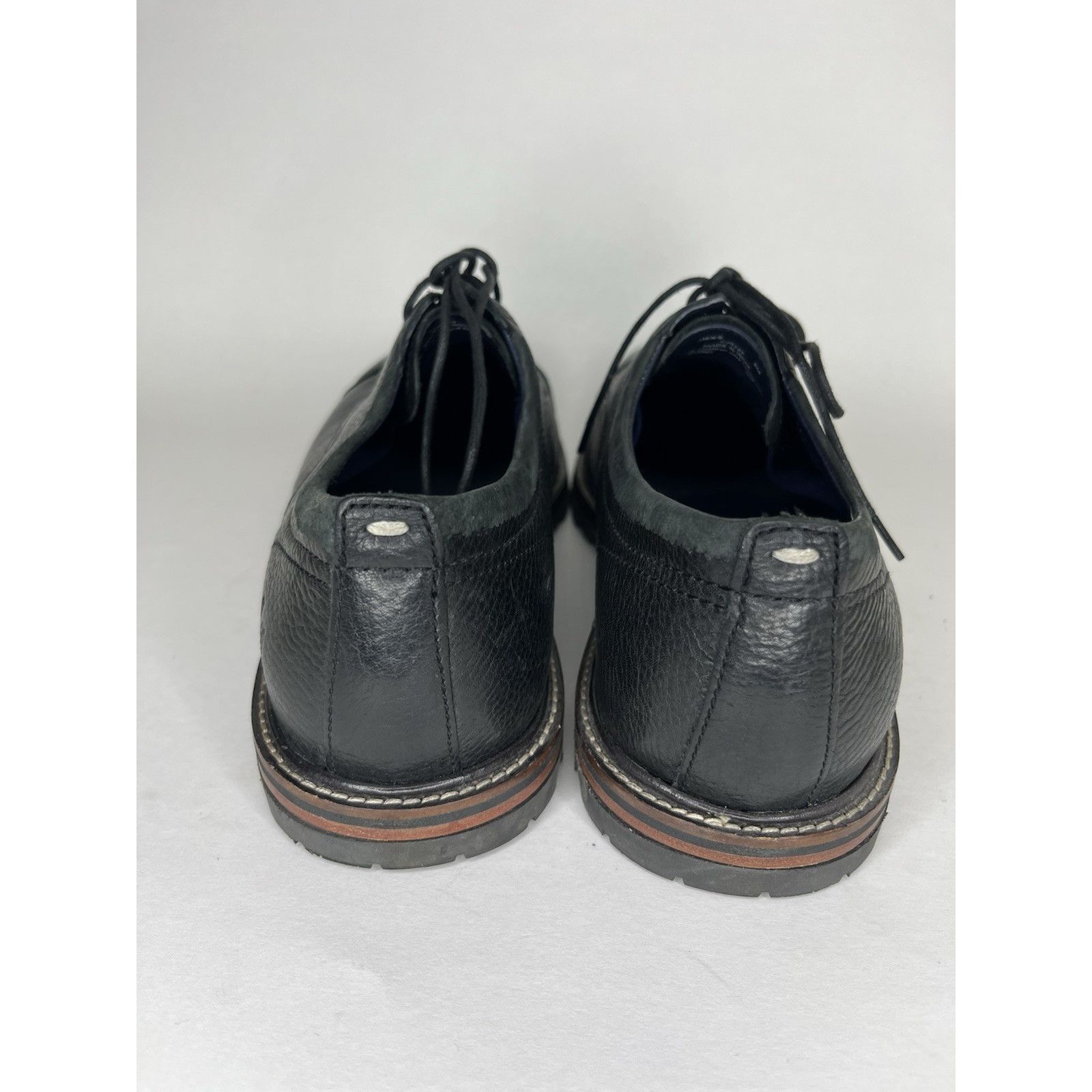 Cole Haan Cole Haan Black Leather Cap Toe Lace Up Casual Oxfords Shoes Size US 8 / EU 41 - 5 Thumbnail
