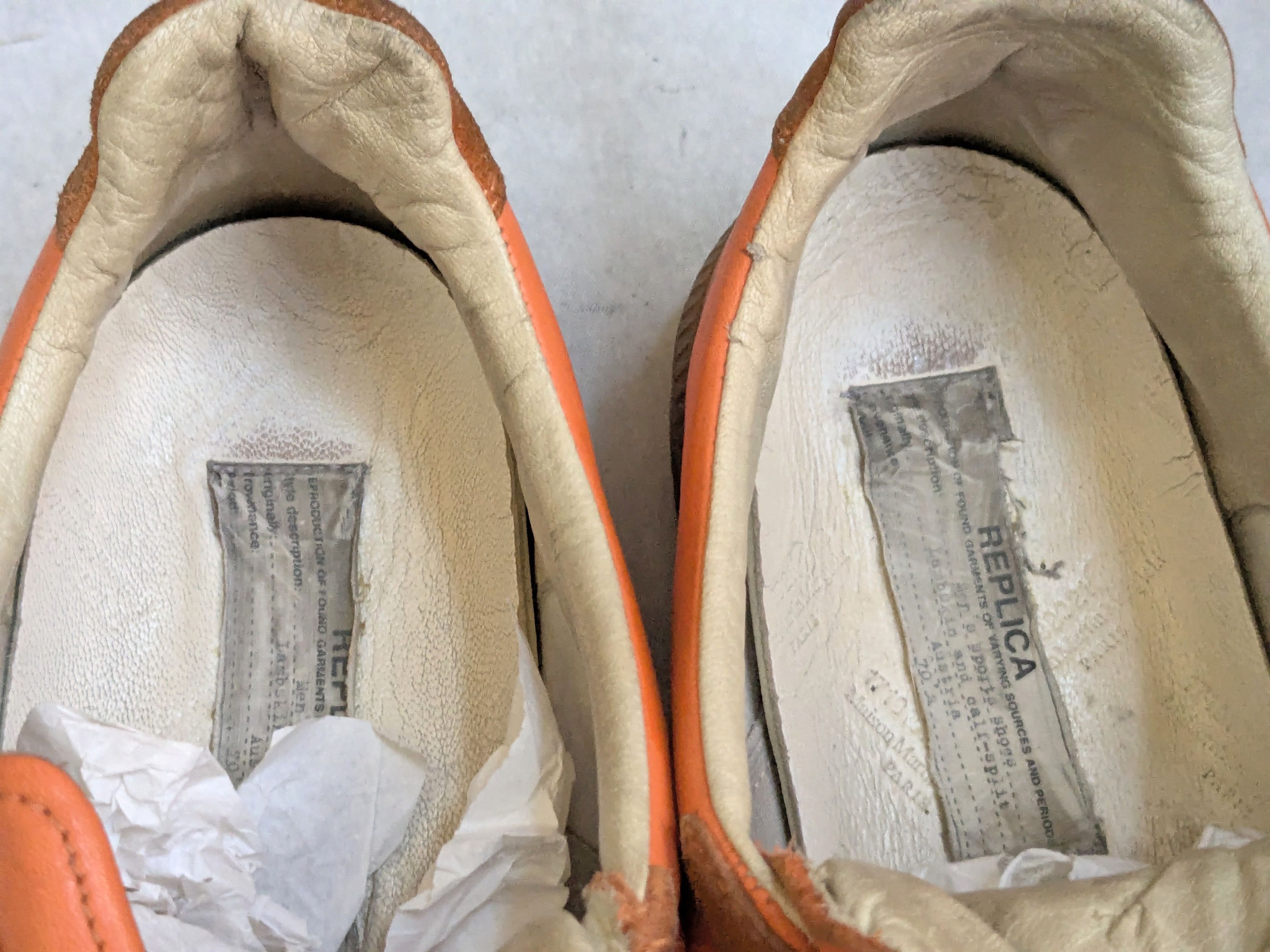 Maison Margiela Maison Margiela's 'Replica' sneakers gat orange 11 44 Size US 11 / EU 44 - 10 Thumbnail
