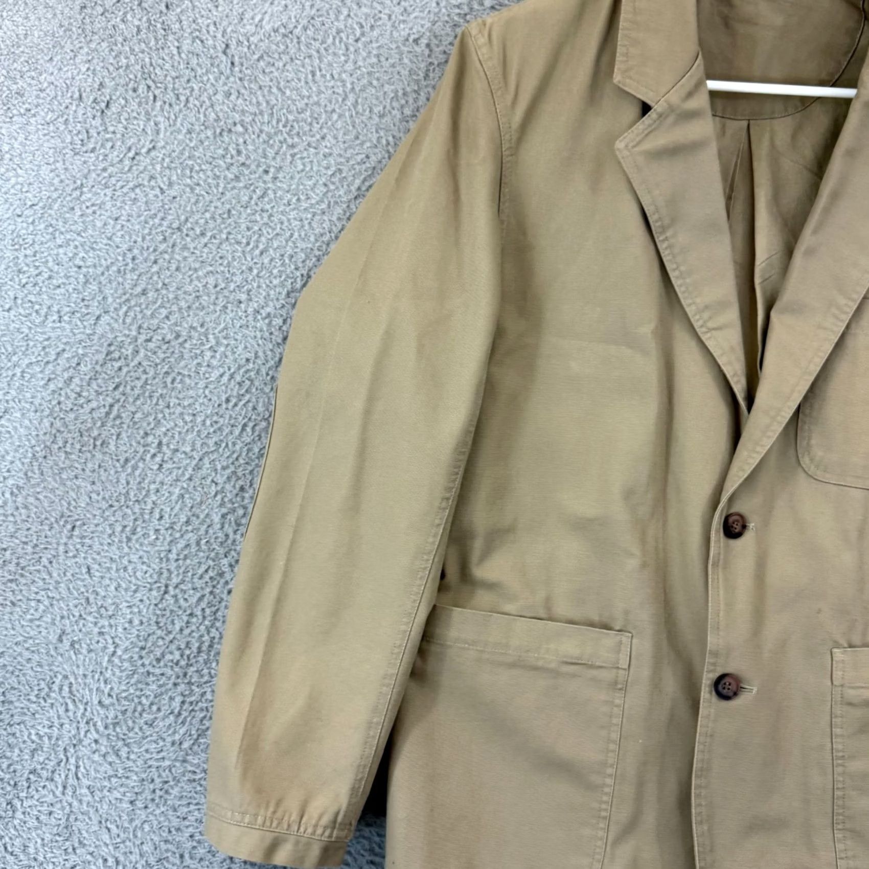 Vintage Duluth Trading Blazer Mens Medium Beige Long Sleeve Jacket Overcoat Casual Workwear Travel Jacket Blazer Mens Regular Chest 44 in Beige Clothing Size US M / EU 48-50 / 2 - 5 Thumbnail