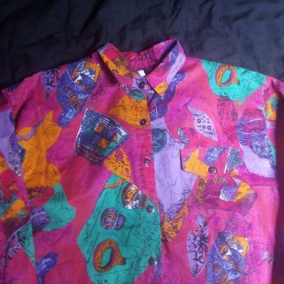 Other Vintage Roughrider Circle T Mexico Southwest Western Shirt Size M / US 6-8 / IT 42-44 - 1 Thumbnail