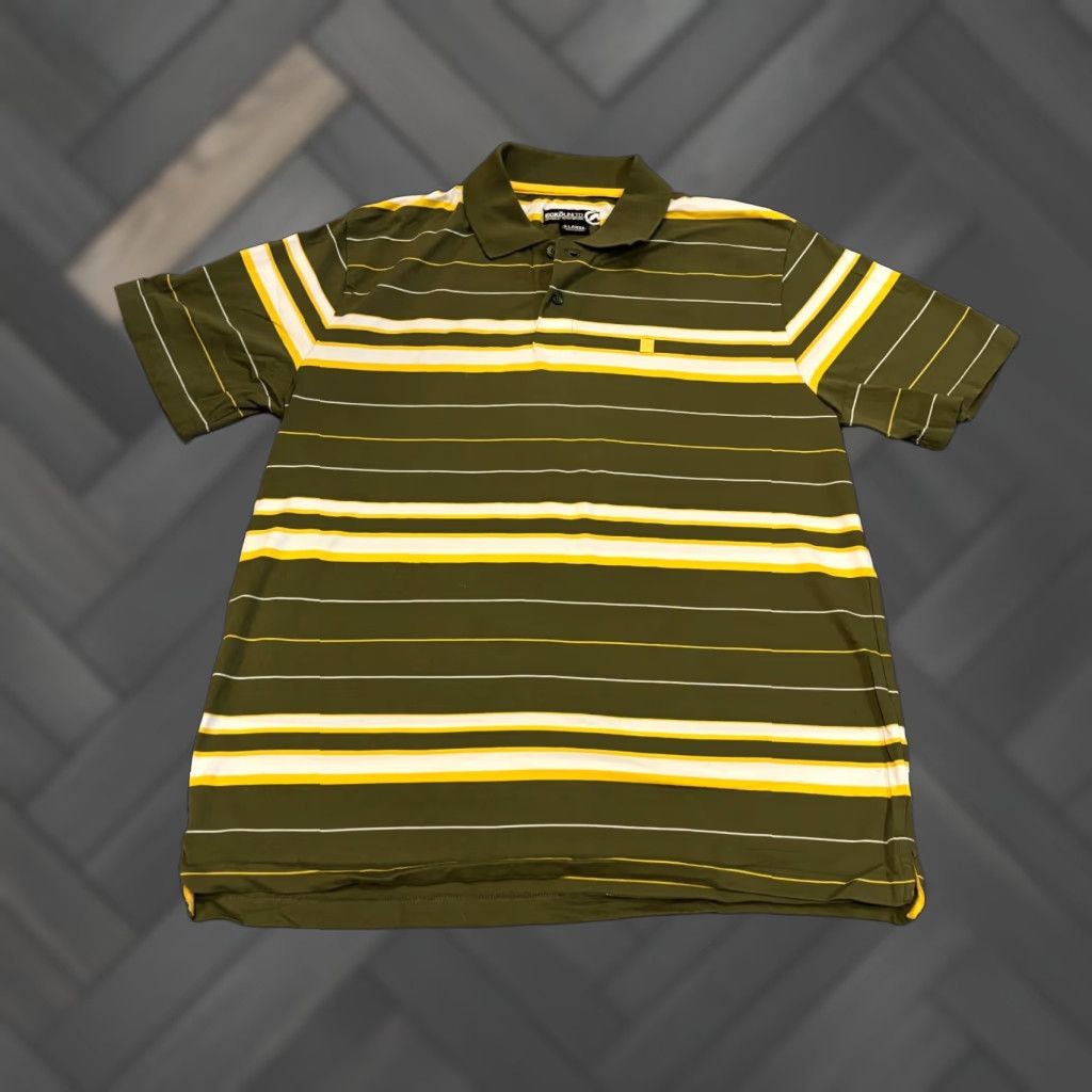 Ecko Unltd. VINTAGE Ecko Unltd. Striped Polo Shirt Mens XL Green Hip Hop Shirt Size US XL / EU 56 / 4 - 1 Thumbnail