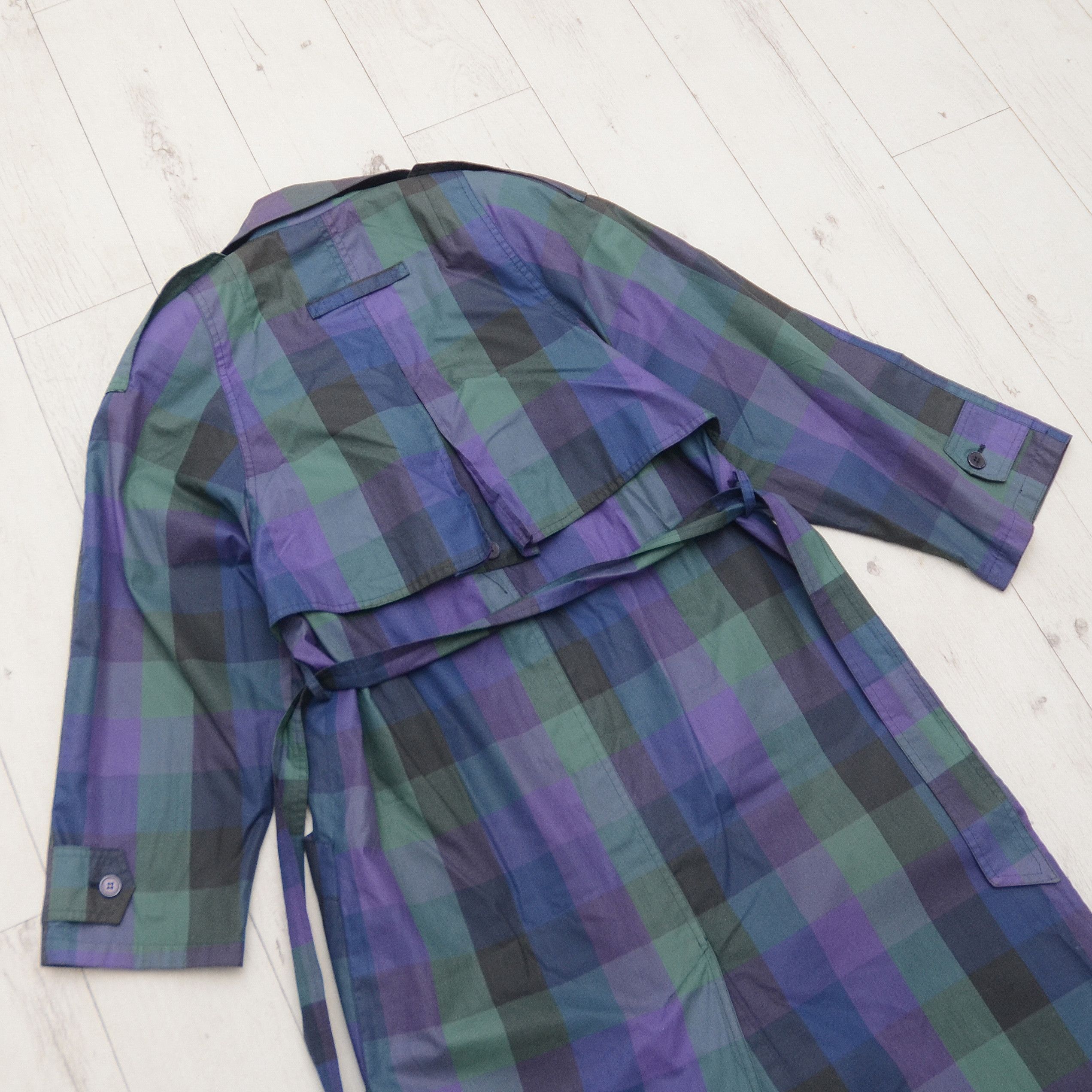 Vintage Vintage Oversized Trench Coat Long Jacket Nova Check Women Size M / US 6-8 / IT 42-44 - 7 Thumbnail