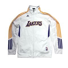 Adidas lakers warm up jacket hot sale