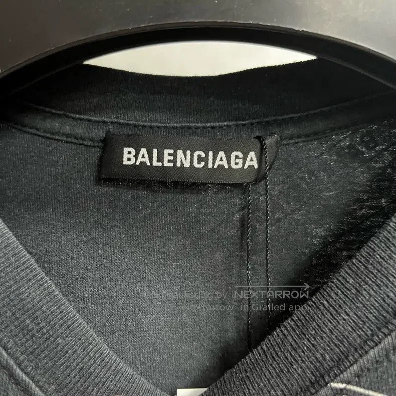 Balenciaga Balenciaga Black barrage full print pattern logo round nec Size US XS / EU 42 / 0 - 4 Thumbnail