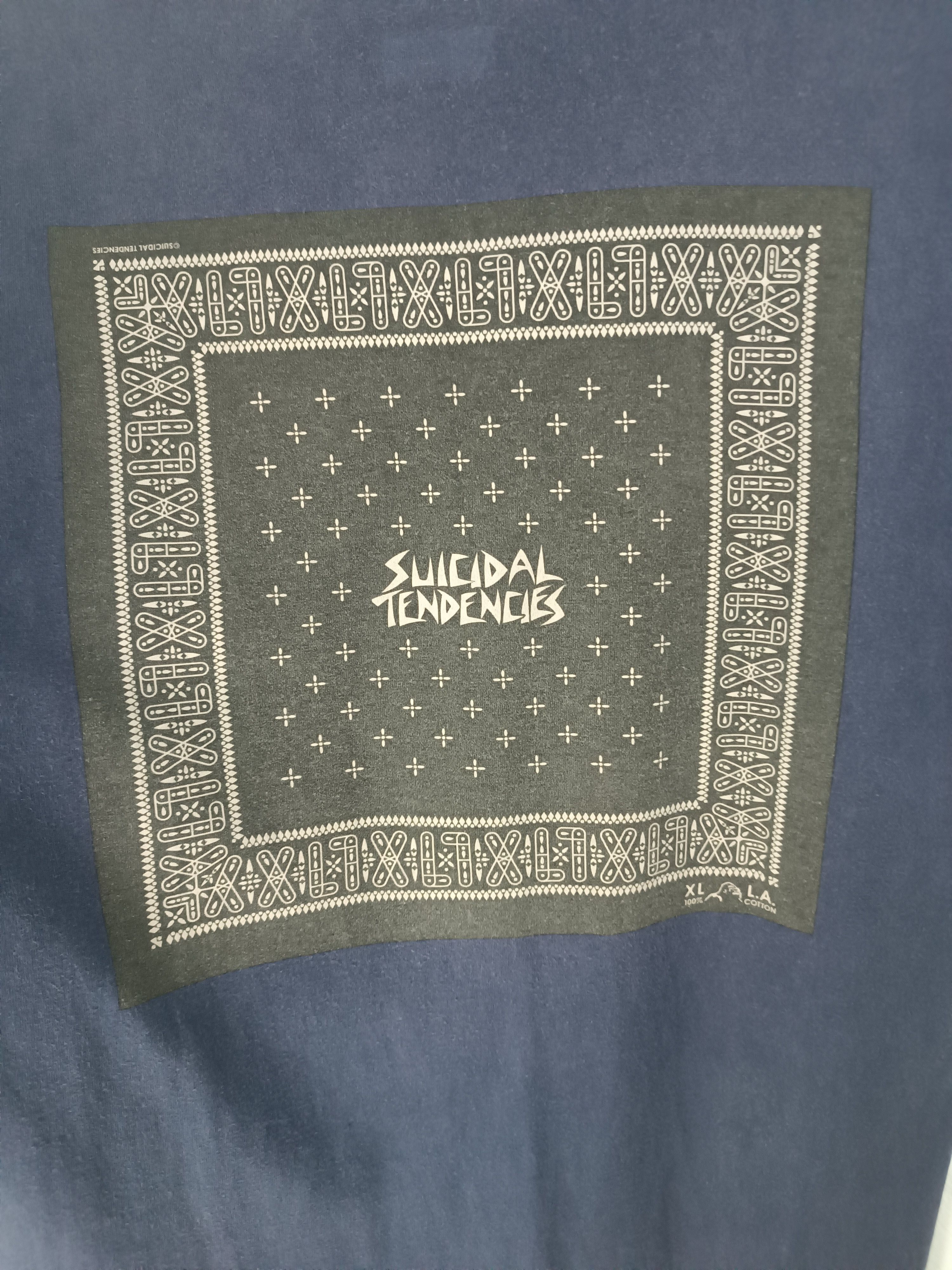 Band Tees VINTAGE FADED XLARGE X SUICIDAL TENDENCIES BANDANA VERY RARE Size US L / EU 52-54 / 3 - 16 Thumbnail