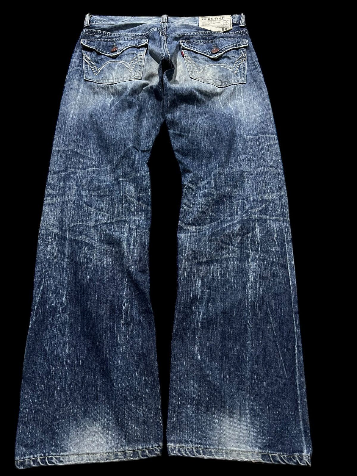 Edwin × If Six Was Nine × Le Grande Bleu (L.G.B.) VINTAGE EDWIN 503 BLUE TRIP WASHED JEANS Size US 33 - 2 Thumbnail