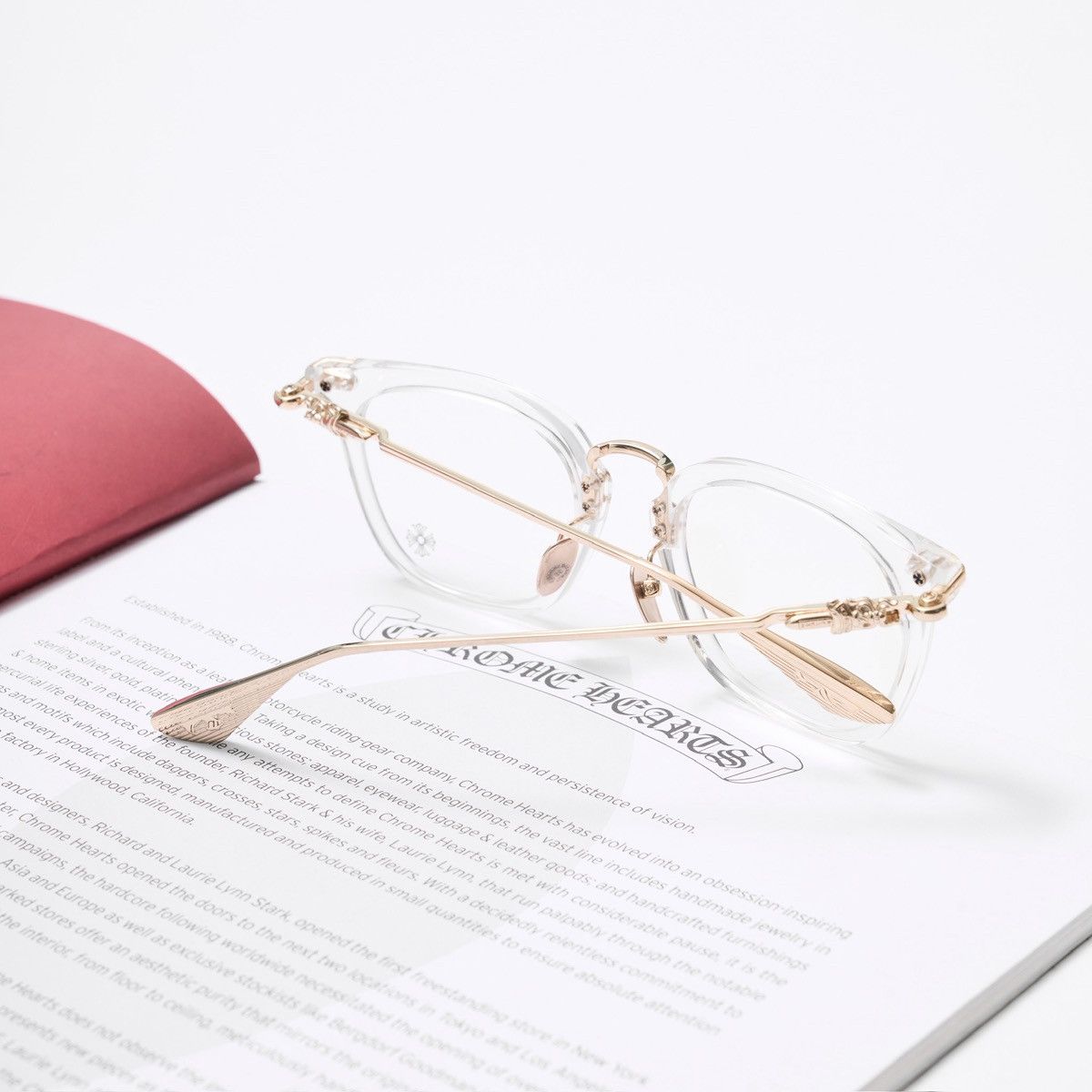 Chrome Hearts CHROME HEARTS CLOACO CRYSTAL/ GOLD PLATED GLASSES Size ONE SIZE - 7 Thumbnail