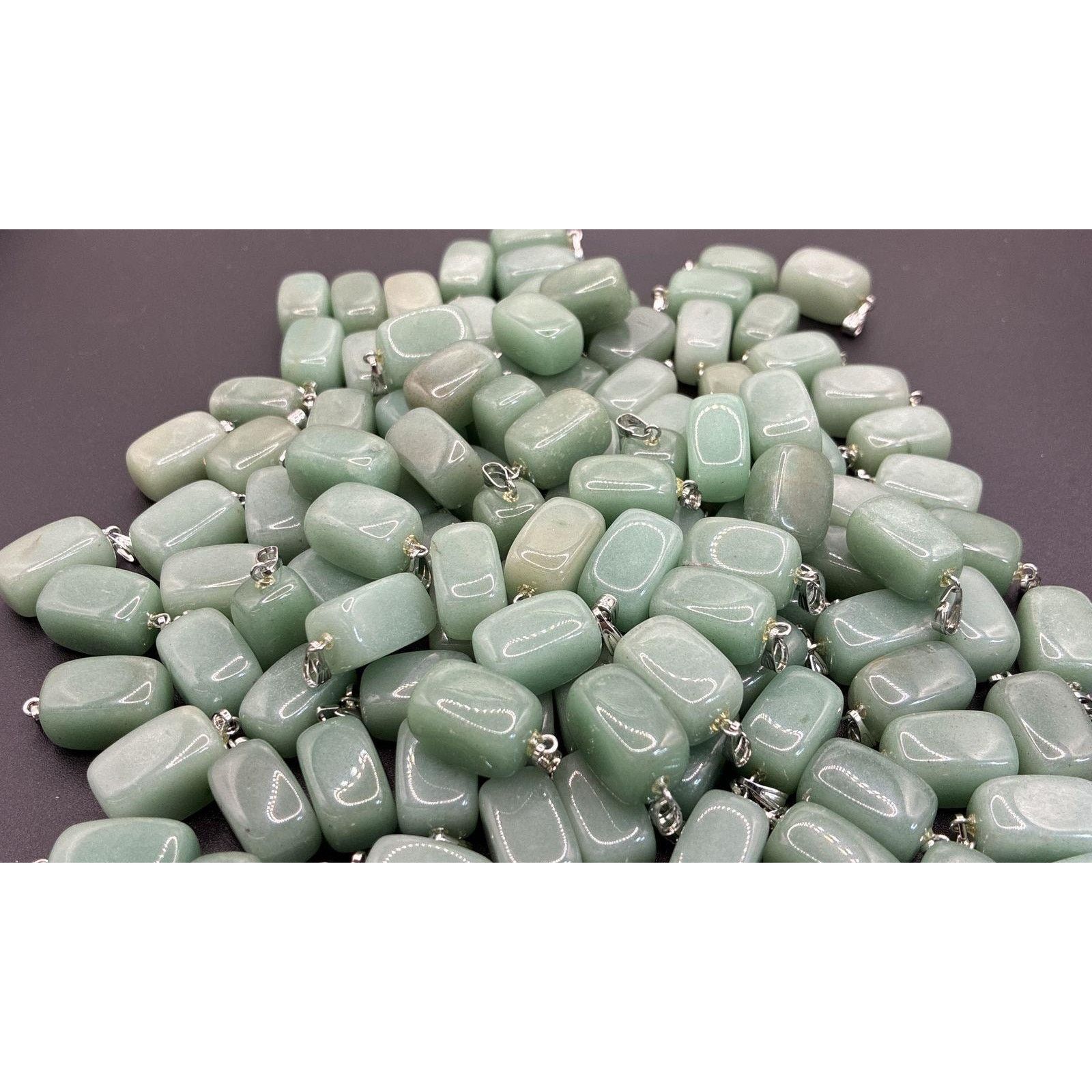 Other Tested Gemstone – Jadeite on 18" Gold Plated Necklace Size ONE SIZE - 4 Thumbnail