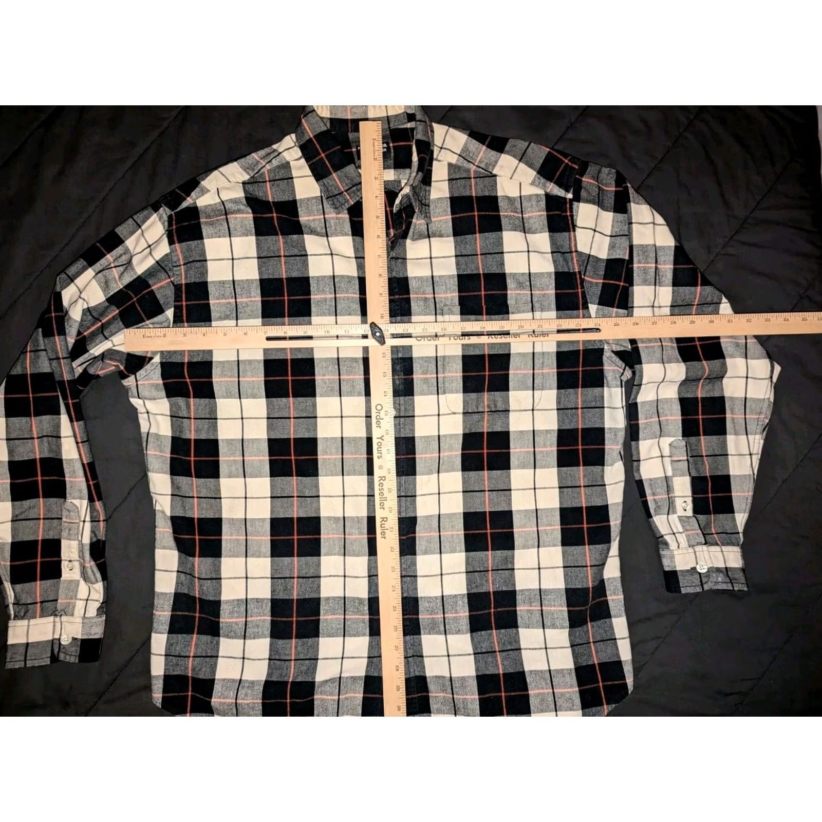 Polo Ralph Lauren VINTAGE Polo Ralph Lauren Polo Jeans Co Flannel Shirt Mens XL Plaid Button Up Black Cotton Size US XL / EU 56 / 4 - 5 Thumbnail