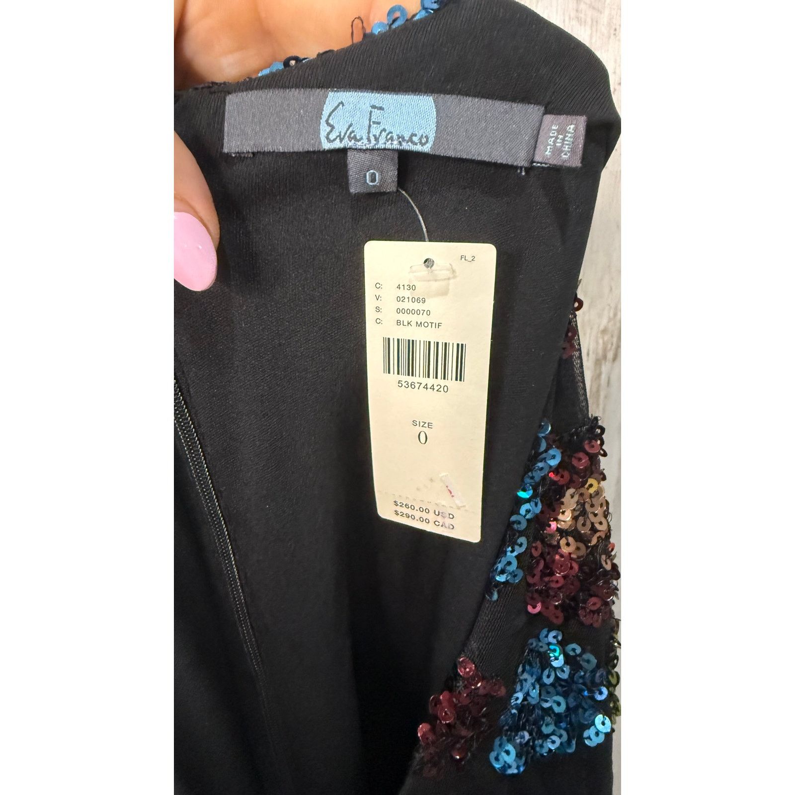 Eva Franco NWT Eva Franco Glenna Sequined Midi Dress Multicolor Size 0 Size XS / US 0-2 / IT 36-38 - 6 Thumbnail