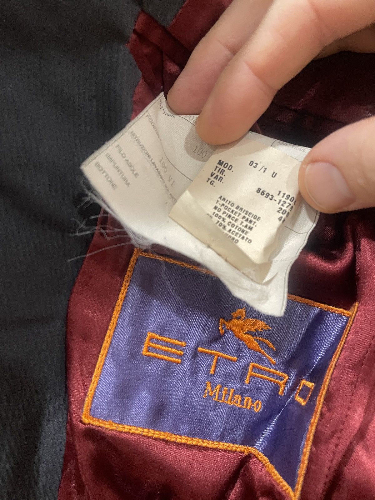 Etro Etro Milano gray cotton suit Size 38L - 4 Thumbnail