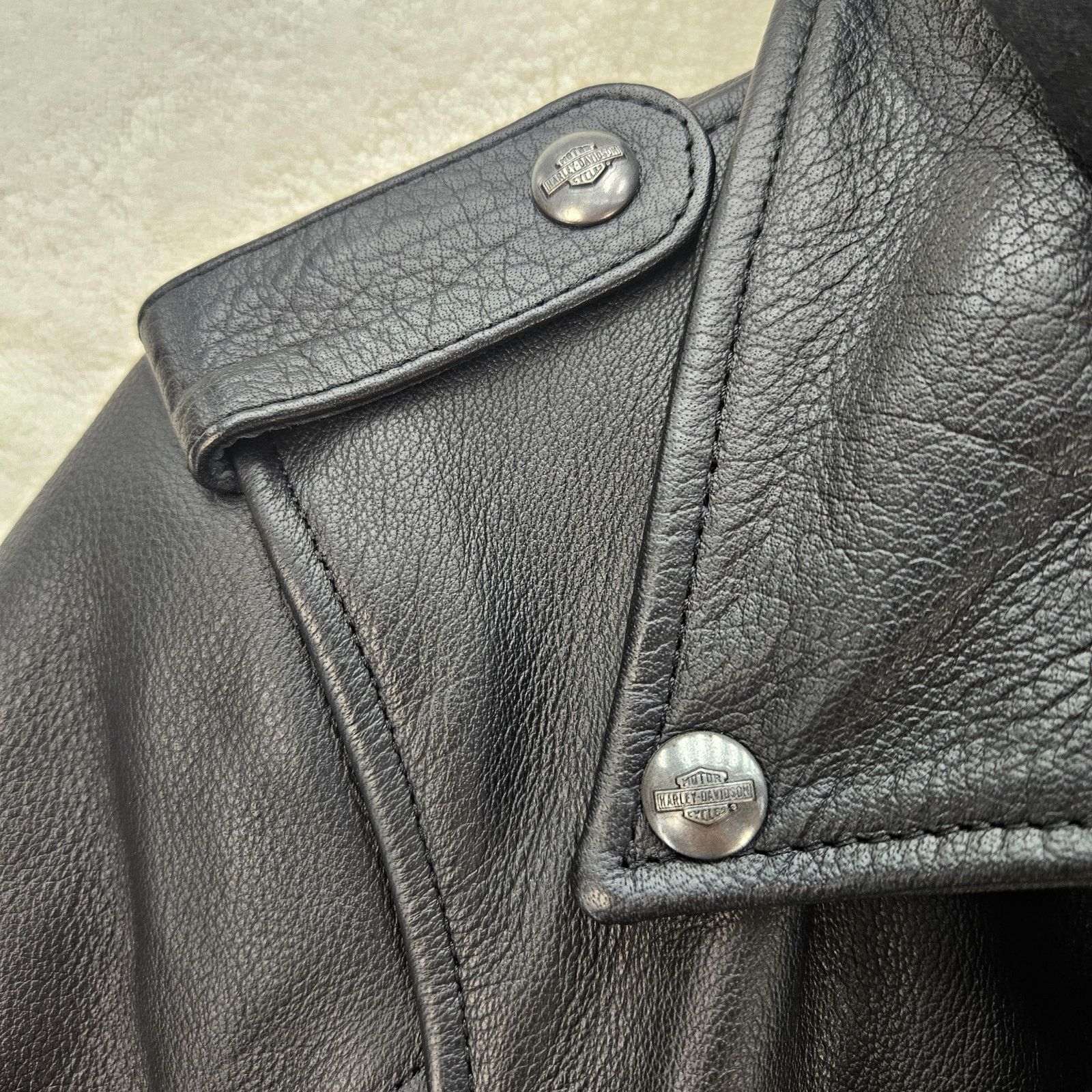 Harley Davidson HARLEY-DAVIDSON WOMEN'S LARGE POTOMAC 3 IN 1 LEATHER JACKET Size L / US 10 / IT 46 - 6 Thumbnail