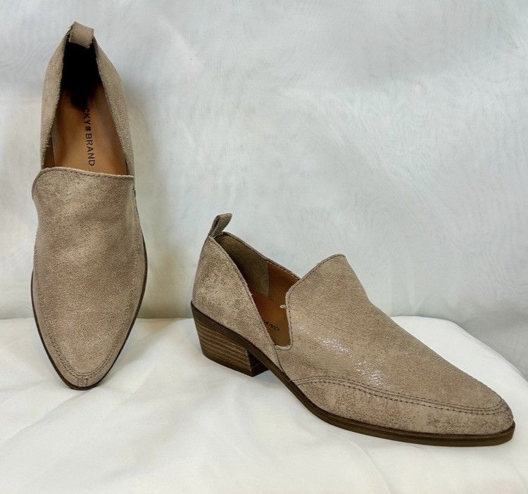 Lucky Brand Lucky Brand Mahzan Leather Women’s Slip On Bootie Loafer Size US 8 / IT 38 - 4 Thumbnail