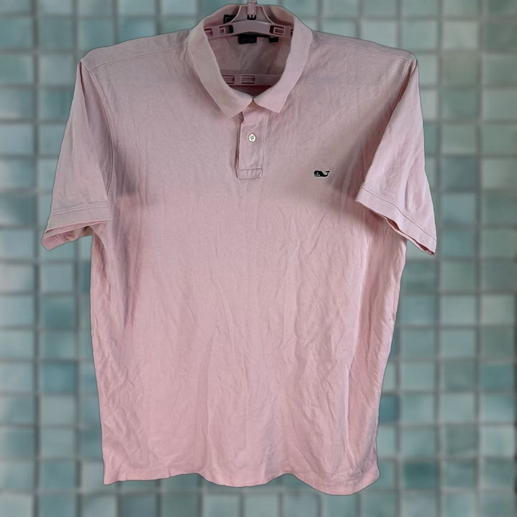 Vineyard Vines Vineyard Vines Polo Shirt Mens M Pink Short Sleeve 100% Cotton Knit Embroidered Logo Size US M / EU 48-50 / 2 - 1 Thumbnail
