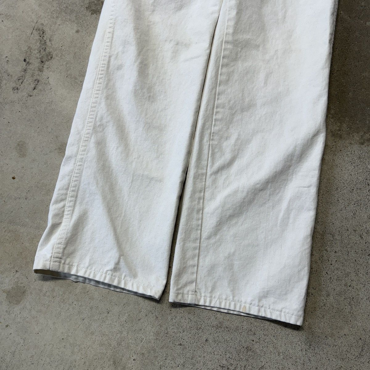 Vintage VINTAGE 80s DICKIES WHITE PAINTER CANVAS CARPENTER PANTS Size US 26 / EU 42 - 11 Thumbnail