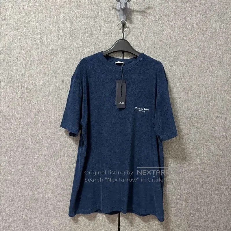 Dior Dior Men's Blue Cotton Logo T-Shirt . Size US M / EU 48-50 / 2 - 1 Thumbnail