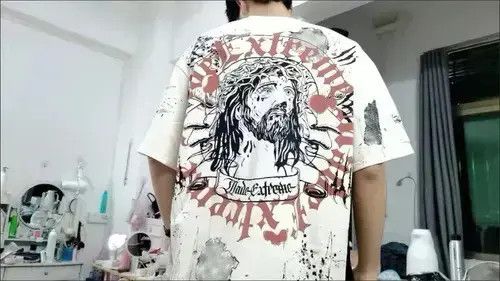 Hypebeast oversized T-shirt with JESUS Size US M / EU 48-50 / 2 - 1 Thumbnail