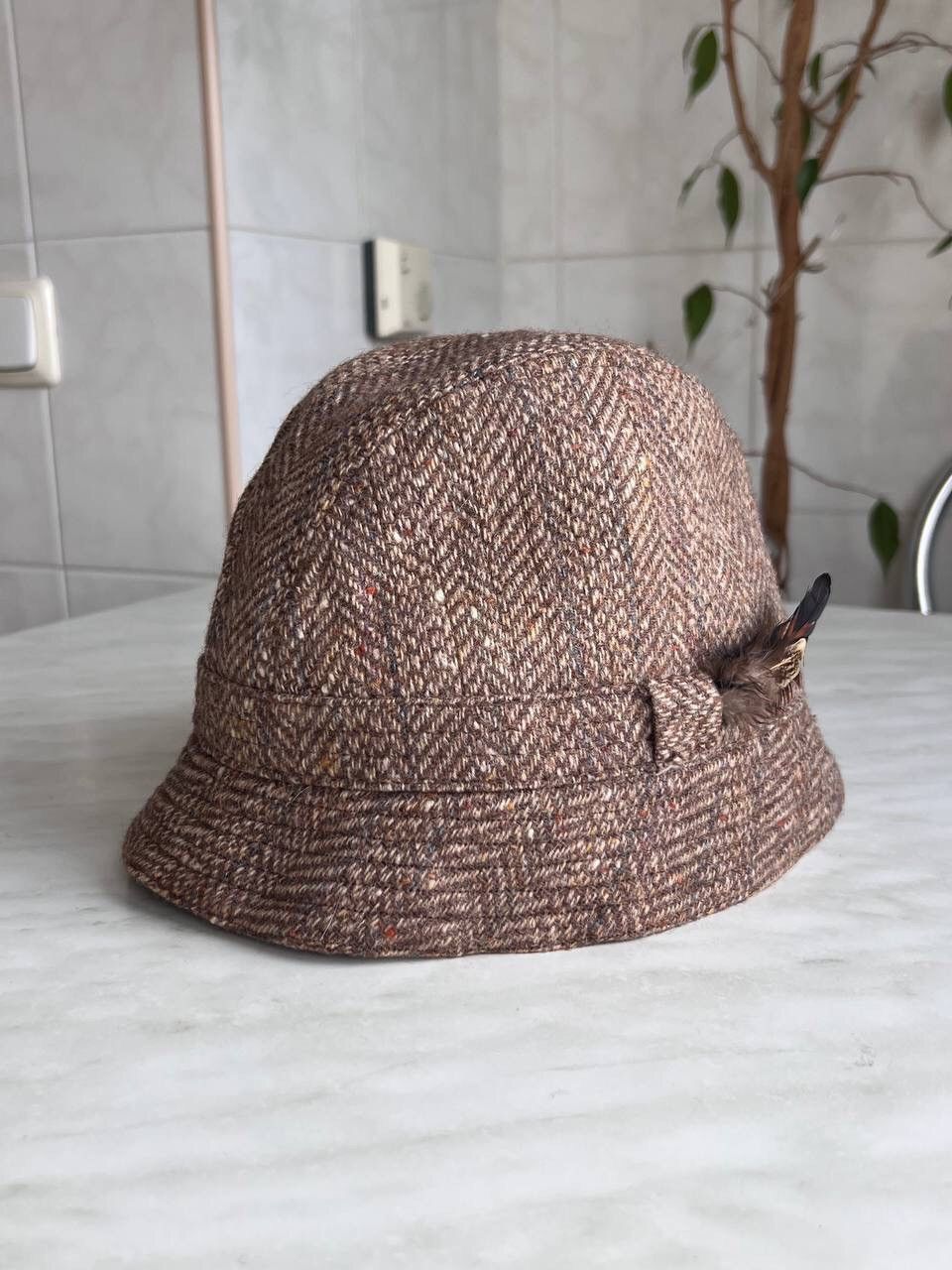 Barbour × Vintage Vintage 90s Barbour Bucket Cap Hat Wool Streetwear Hype Size ONE SIZE - 1 Thumbnail