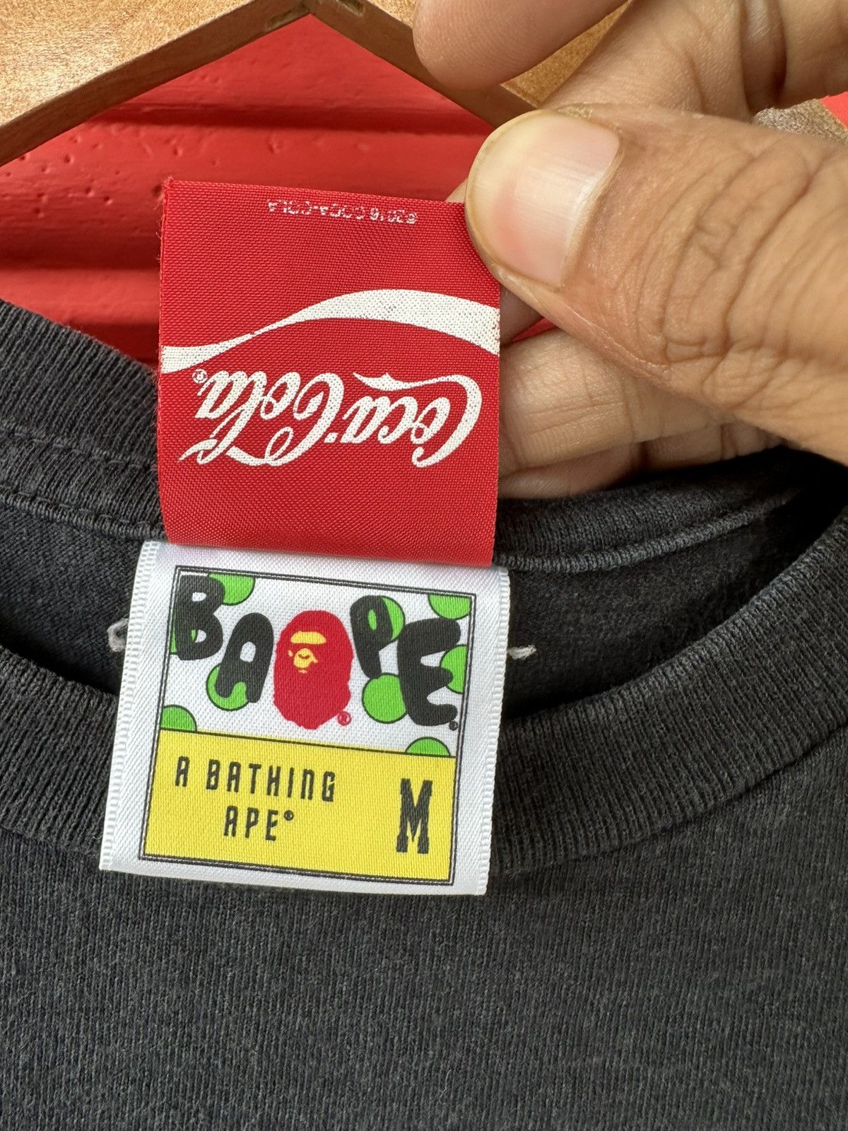 Bape × Coca Cola Bape X Coca Cola 2016 Big Head Tee Size US M / EU 48-50 / 2 - 9 Thumbnail