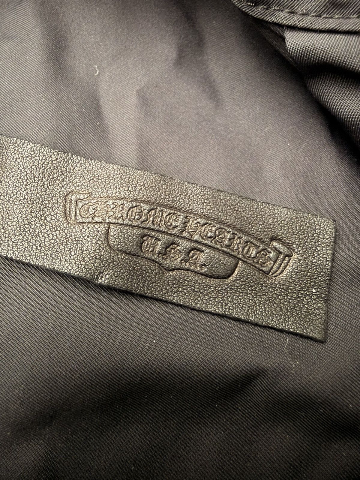 Chrome Hearts Chrome Hearts Leather Nylon Cross Patch Flooded Zip Shirt Size US M / EU 48-50 / 2 - 7 Thumbnail